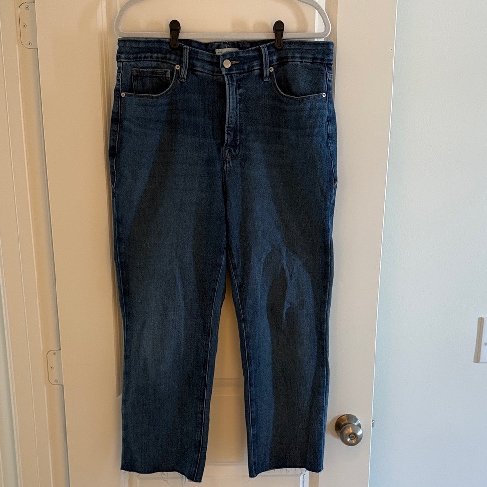 Good American Good Legs Straight Leg Jeans